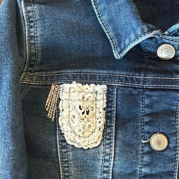 First Impressions Denim Jacket patchwork - Picture 2 of 6